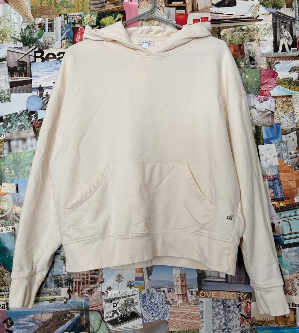 Cream We Wore What Cotton Sweatshirt M